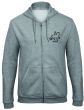 Unisex Hoodie med Zip 